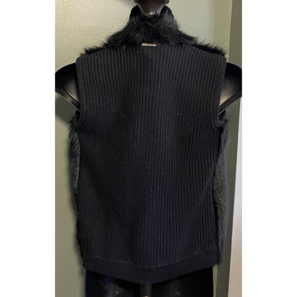 Michael Michael Kors Faux Fur Vest Designer Open Front Size XS EUC !! Beauty - Picture 5 of 9